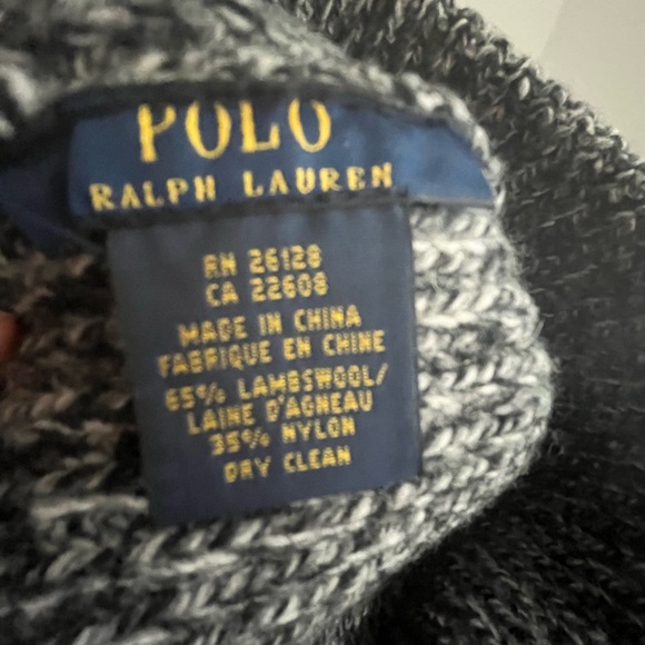 Polo Ralph Lauren Lambswool Blend Heather Full Fashion Rib Knit Winter Hat - Picture 9 of 9